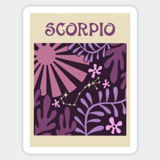 Abstract Scorpio Zodiac Sticker